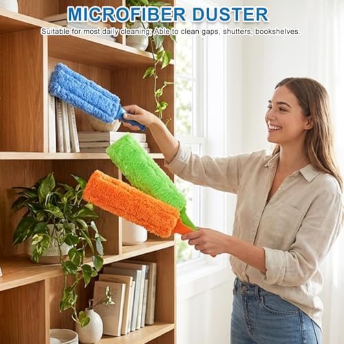 4 Pack 15 inch Reuseable Microfiber Feather Duster, Blind Duster, Gap Duster - Image 4