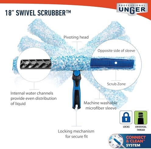 Unger Professional Connect & Clean 18" Window Scrubber Washer - Image 7