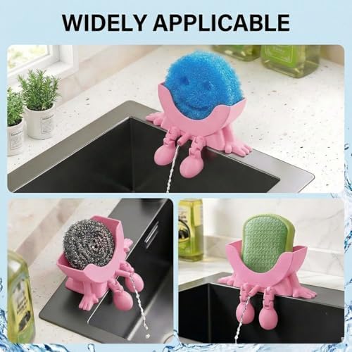Creative Drainage Sponge Holder: Traceless Glue, 3D Printed Funny Kitchen Sink - Image 6