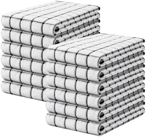 Homaxy Premium Kitchen Towels, Check Design by Homaxy