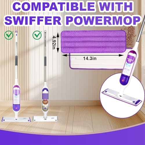 6 Pack Reusable Microfiber Mop Pads - Image 2