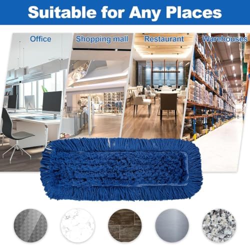 iDeaology - 24-Inch Washable Dust Mop Heads – Full Cloth, Extra Durable - Image 5
