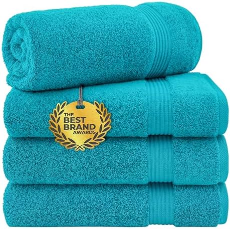 Cotton Paradise 100% Cotton Turkish Towel Set, Soft Absorbent Quick Dry by UNITEDHOMETEXTILE