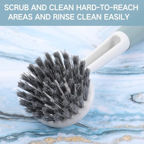 Patelai 24 Pack Long Handle Dish Scrub Brush Stiff Bristles - Image 4