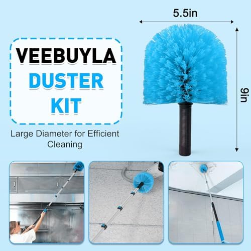 18FT Reach Cobweb Duster with Extension Pole - Image 3