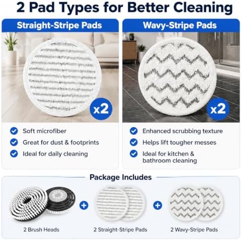 Steam & Scrub Mop Replacement Pads Kit - Image 3