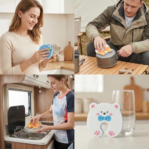 4 Pack Cute Animal Cellulose Sponges - Image 5