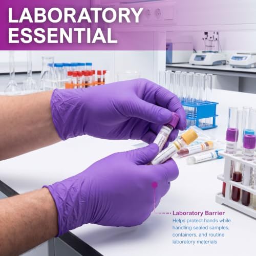 MED PRIDE Nitrile Exam Gloves, Powder-Free, Disposable - Image 4