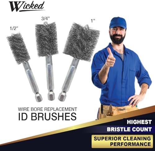 WICKED Professional ID Copper Tube Pipe Cleaner Replacement Brushes) - Image 4