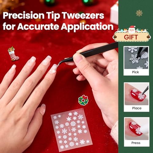 Beetles Snowflake Nail Art Stickers 30 Sheets 3D Nail Stickers - Image 5