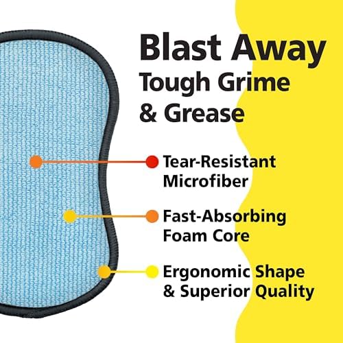 Original Scrub-N-Wipe Pad by Tuff-Scrub, Microfiber, Non-Scratch, Dual-Sided - Image 3