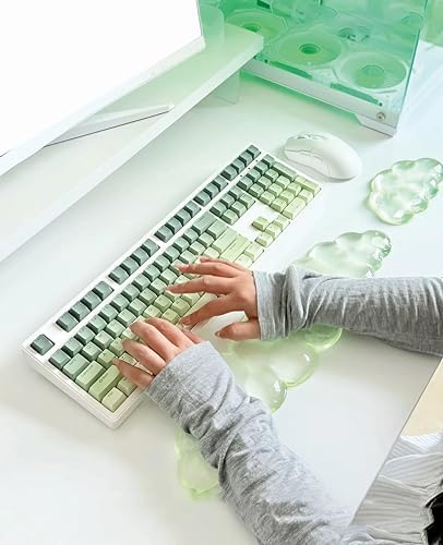 Mouse Pad with Wrist Rest, Soft Cloud Gel Keyboard Mouse Pad Set with Hand - Image 2