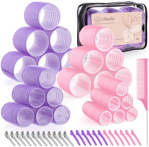 obeoby 4 Sizes Hair Rollers Curler Set by obeobyhairaccessories