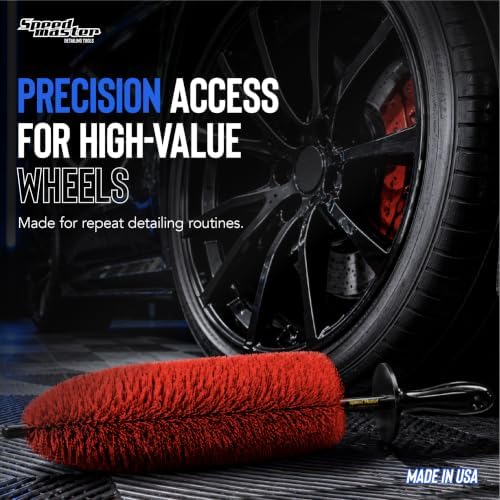 Speed Master Wheel Brush, 18-Inch Flexible Rim & Barrel Detailing Brush - Image 7