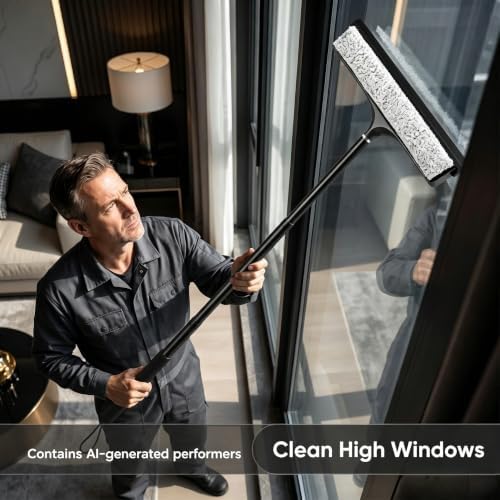 Telescopic 2‑in‑1 Window & Shower Squeegee - Image 6