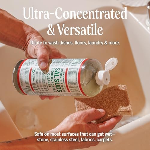 Dr. Bronner's Sal Suds Biodegradable Cleaner – All Purpose Pine Mop Detergent - Image 4