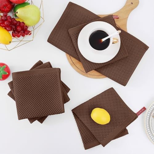 Homaxy 100% Cotton Waffle Weave Kitchen Dish Cloths - Image 6