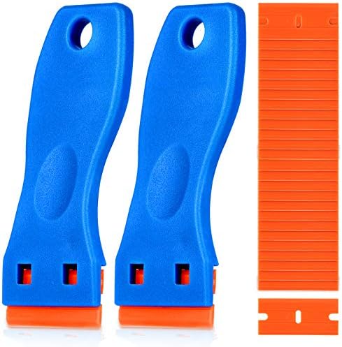 KUSUFEFI Plastic Razor Blade Scraper, Cleaning Scraper Remover by KUSUFEFI