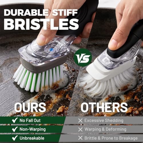 Pot and Pan Cleaning Brush, Heavy Duty Dish Brush - Image 2