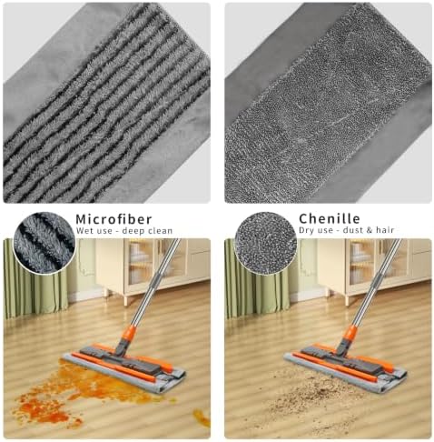 16-Inch Large Microfiber Flat Mop - Image 6