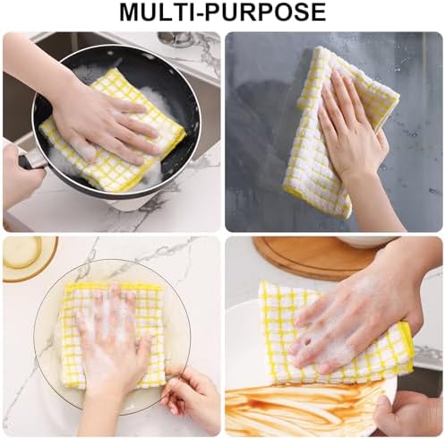 Kitinjoy Cotton 15 Pack Terry Kitchen Dish Cloths - Image 4