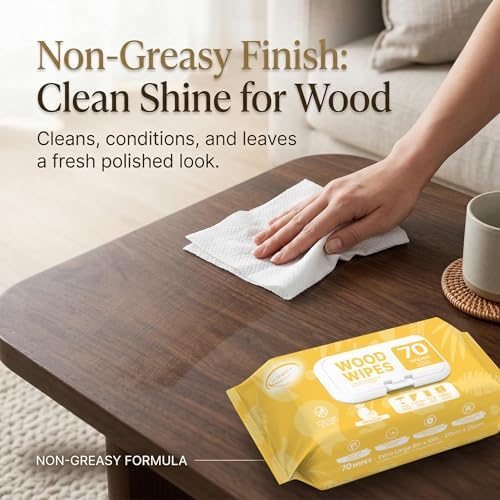 Air Jungles Wood Furniture Cleaner Wipes 70 Count, XL 8x10 Inch - Image 5