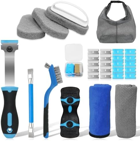 Glass Cooktop Cleaning Kit, Glass Cooktop Cleaner Brush Set, All-in-One Stove by Unknown