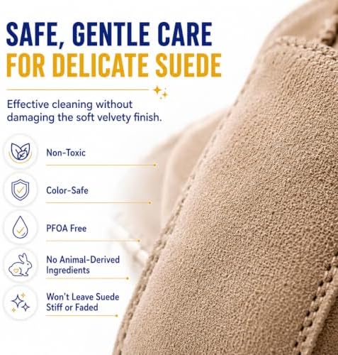 Suede Shoe Cleaner Kit, 6.76 oz Foam Shoe Cleaner & Nubuck Cleaner - Image 4