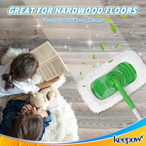 KEEPOW 6 Pack Reusable Microfiber Mop Pads Compatible - Image 6
