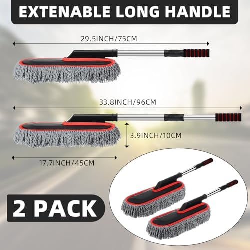 2 Pack Microfiber Car Duster Exterior Scratch Free - Image 3