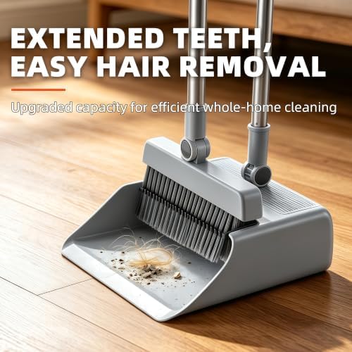 SDSM 4 in 1 Multifunctional Broom and Dustpan Combo Set, Heavy Duty Brooms - Image 5