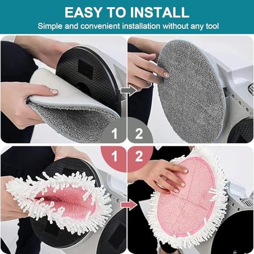 Spin Cordless Electric Mop Pads: 6.5/6.3/6 inch steam/Electric mop Pads - Image 6