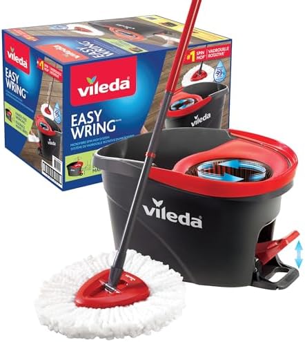 Vileda EasyWring Microfibre Spin Mop & Bucket Floor Cleaning System by Vileda