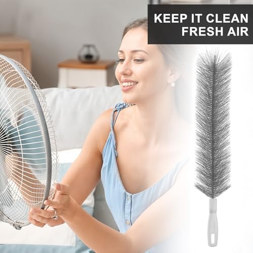 Yuanchu 2 Pcs Fan Cleaner Brushes, Bendable Fan Cleaning Brush Cobweb Duster - Image 5