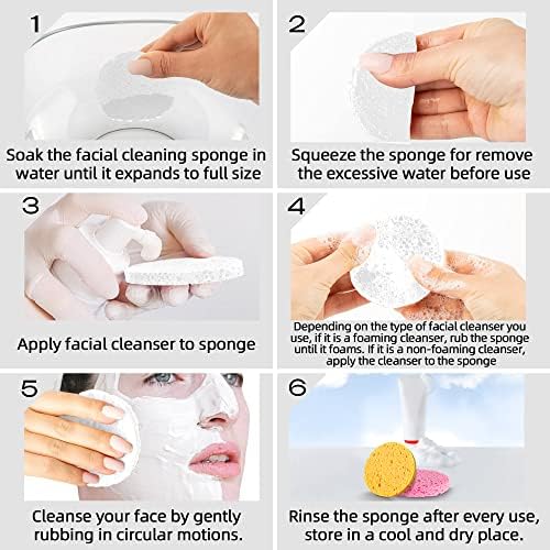 120-Count White Compressed Facial sponges - Image 6