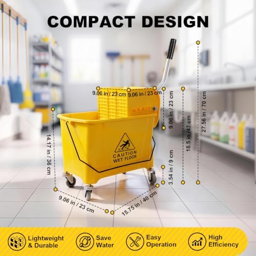21 Quart Compact Mop Bucket - Image 3