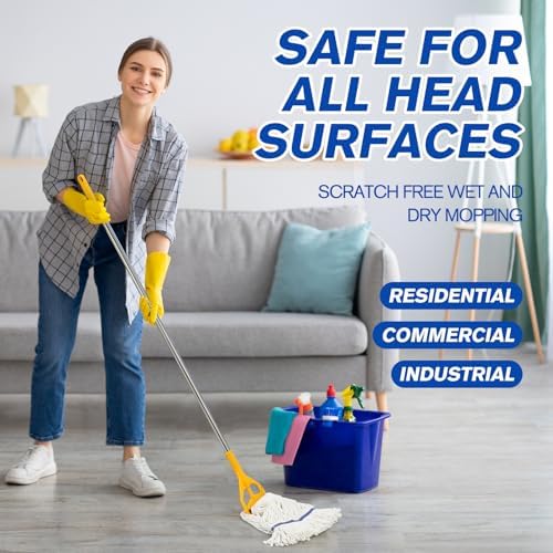 Eccliy 6 Pack Mop Heads Replacement 18 Oz Loop End - Image 5