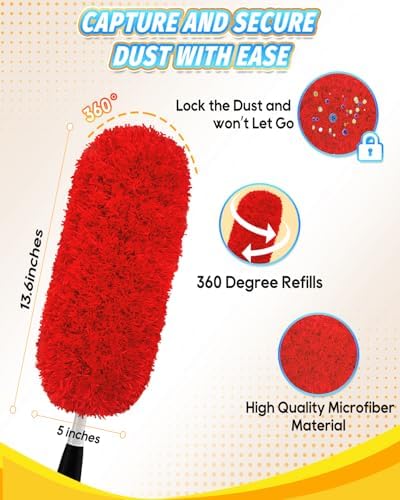 KEEPOW 2Pc Microfiber Duster Refills Compatible - Image 3