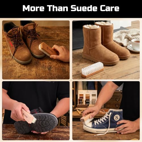 3PCS Suede Brush for Shoes, Suede & Nubuck Cleaning Kit - Image 7