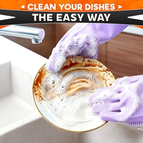 ALPENKOK Silicone Dishwashing Gloves - Image 6