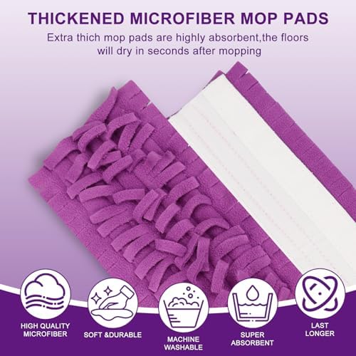 12Pack Mop Pads Refills for Swiffer Power Mop Washable & Reusable - Image 3