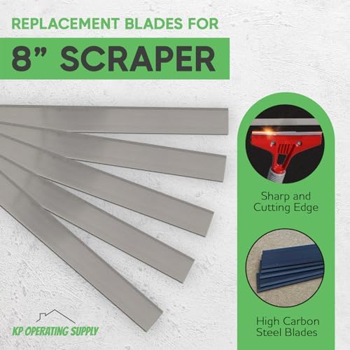 8-Inch Floor Scraper Blades, 5 Pack Replacement - Image 2