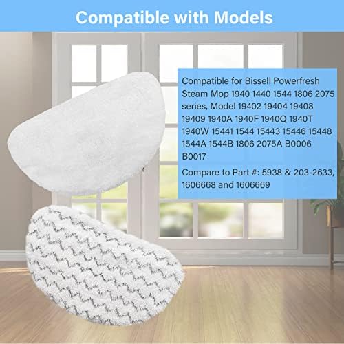 12 Pack 1940 Steam Mop Replacement Pads - Image 2