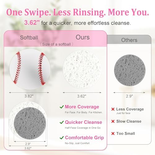 3.15in Large Compressed Facial Sponges - Image 2