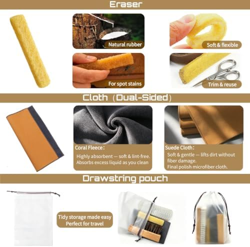 4Pcs Suede Brush and Eraser Set - Image 5