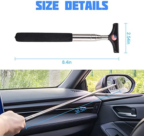 8sanlione 38.6 Inch Telescopic Mirror Squeegee - Image 2