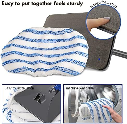 Masthome 3 Pack Large Microfiber Dust Mop Replacement Pads - Image 3
