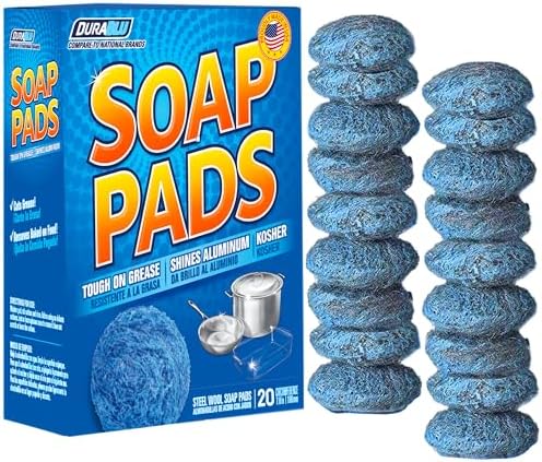 SCRUBIT 20 PK Steel Wool Soap Pads by SCRUBIT