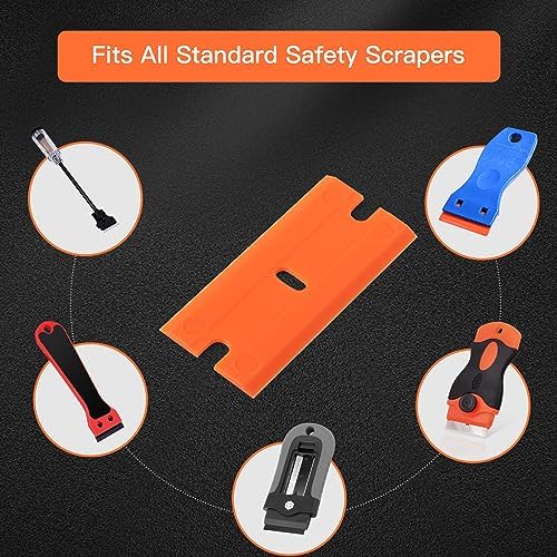 NEWISHTOOL Double Edged Plastic Blades 300 PCS Replacement Blades 1.5-Inch - Image 5