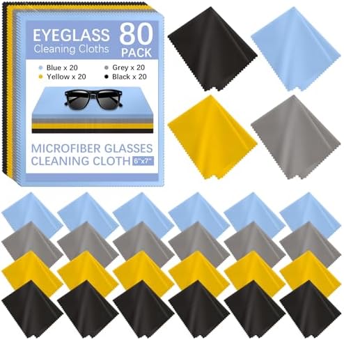 80 Pack Microfiber Cleaning Cloth by lipetol